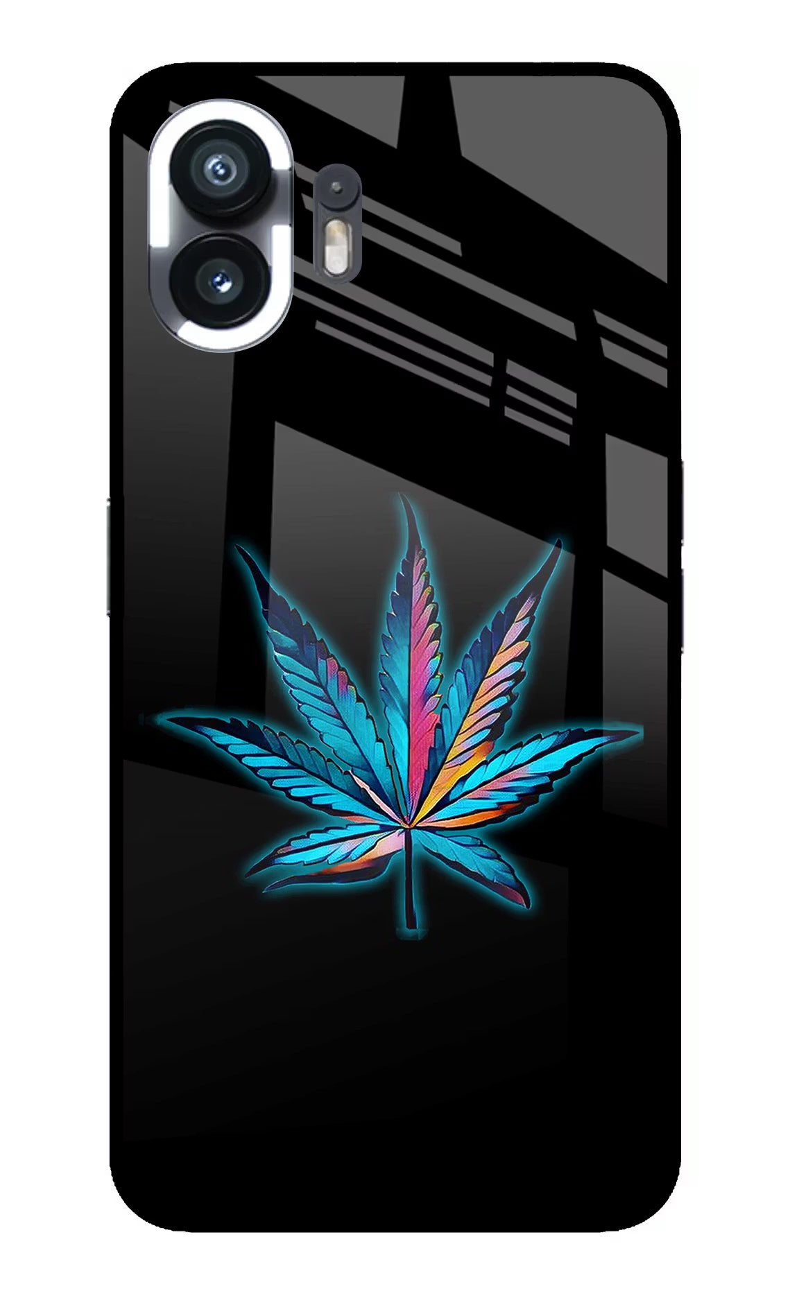 Weed Nothing Phone 2 Glass Case Back Cover by Casekaro
