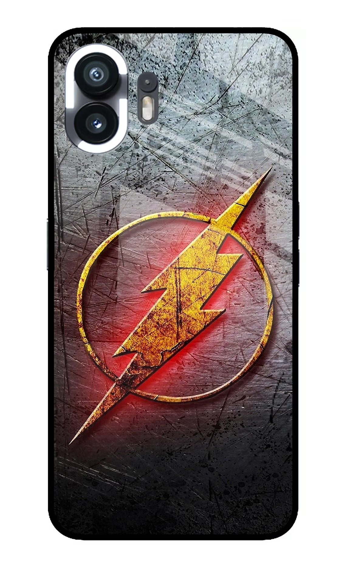 Flash Nothing Phone 2 Glass Case Back Cover by Casekaro