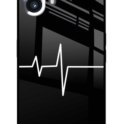 Heart Beats Nothing Phone 2 Glass Case Back Cover by Casekaro