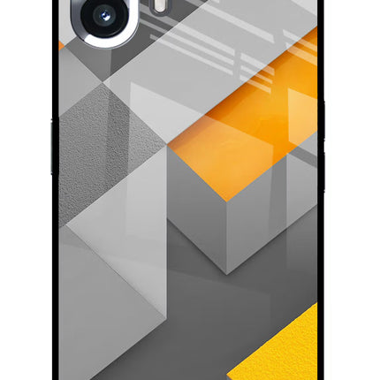 Abstract Nothing Phone 2 Glass Case Back Cover by Casekaro
