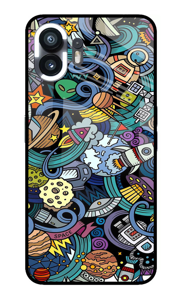 Space Abstract Nothing Phone 2 Glass Case