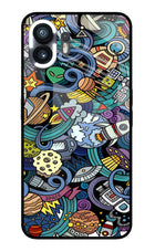 Space Abstract Nothing Phone 2 Glass Case Back Cover by Casekaro