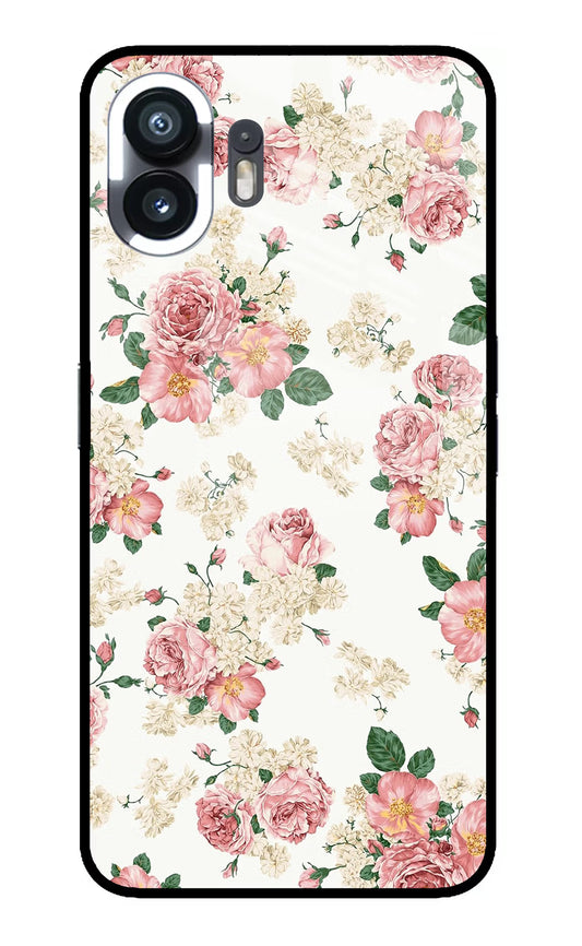 Flowers Nothing Phone 2 Glass Case