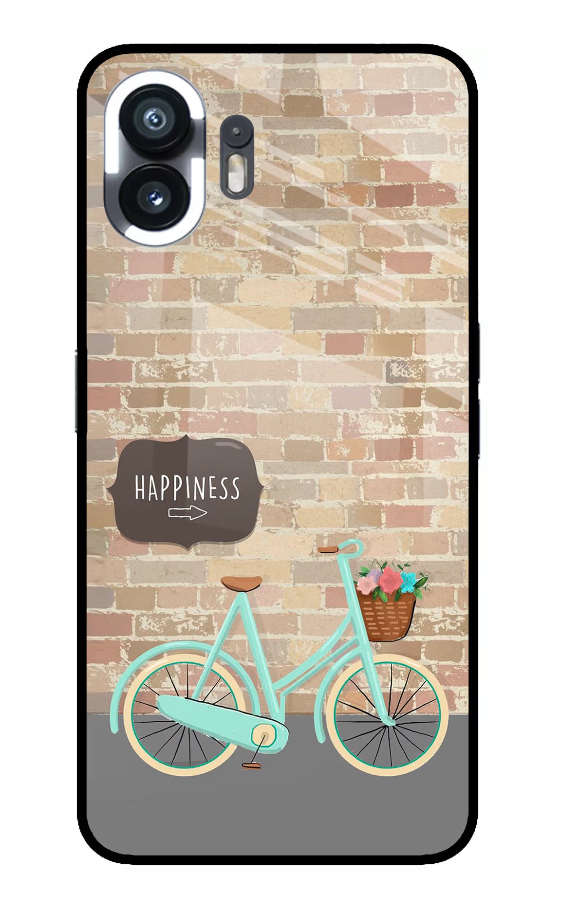 Happiness Artwork Nothing Phone 2 Glass Case Back Cover by Casekaro
