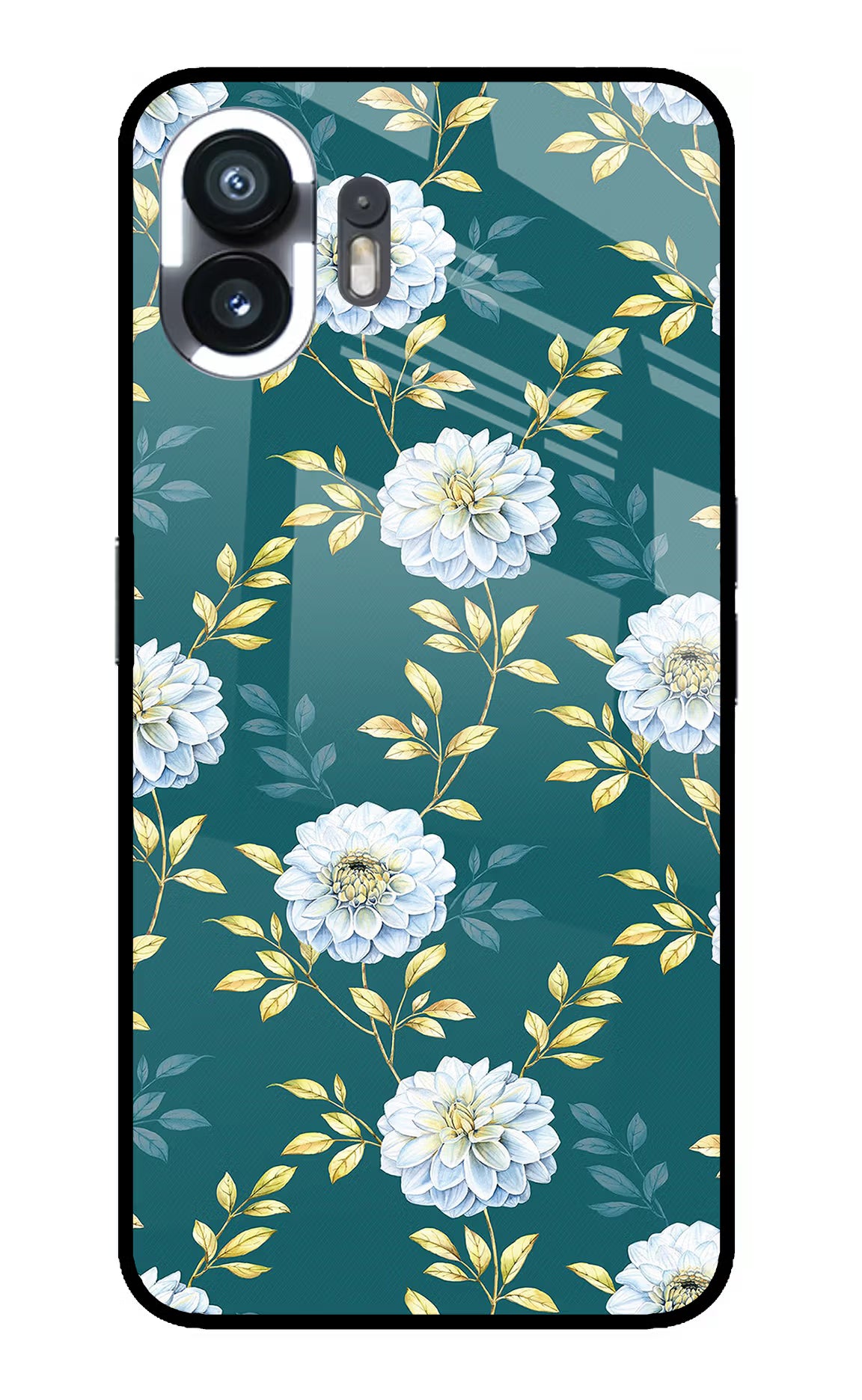 Flowers Nothing Phone 2 Glass Case Back Cover by Casekaro