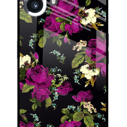 Flowers Nothing Phone 2 Glass Case Back Cover by Casekaro