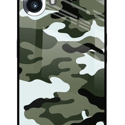 Camouflage Nothing Phone 2 Glass Case Back Cover by Casekaro