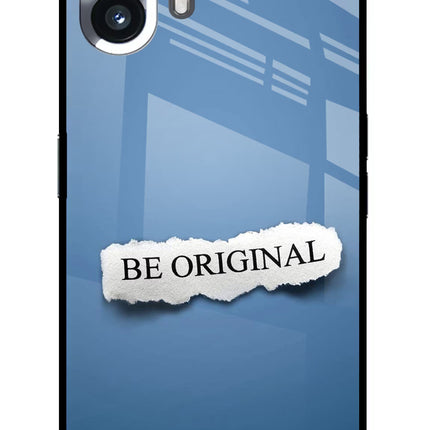 Be Original Nothing Phone 2 Glass Case Back Cover by Casekaro