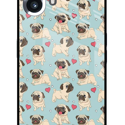 Pug Dog Nothing Phone 2 Glass Case Back Cover by Casekaro