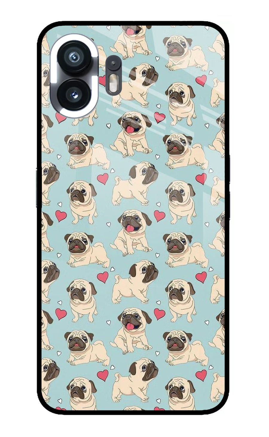 Pug Dog Nothing Phone 2 Back Cover, Metal case