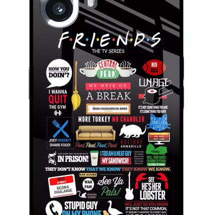 FRIENDS Nothing Phone 2 Glass Case Back Cover by Casekaro