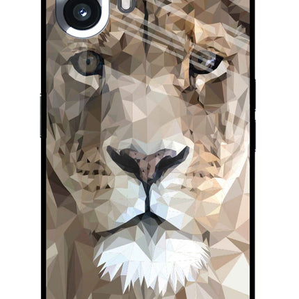 Lion Art Nothing Phone 2 Glass Case