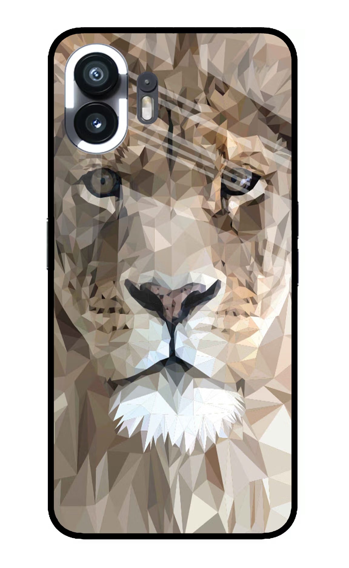 Lion Art Nothing Phone 2 Glass Case Back Cover by Casekaro