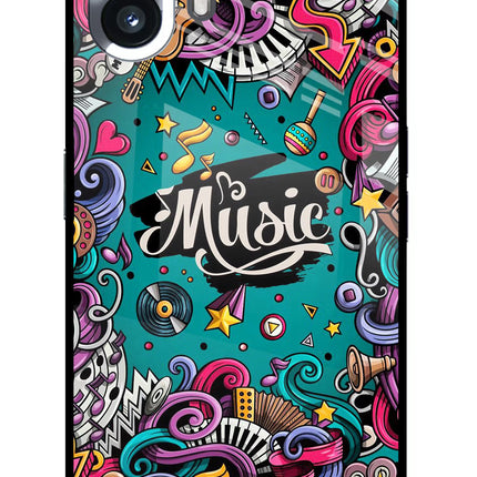 Music Graffiti Nothing Phone 2 Glass Case