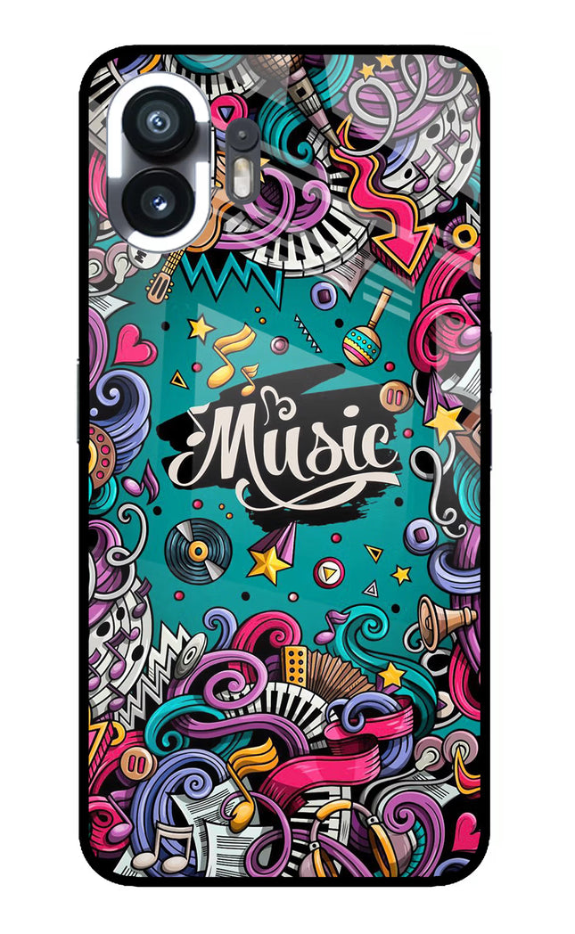 Music Graffiti Nothing Phone 2 Glass Case