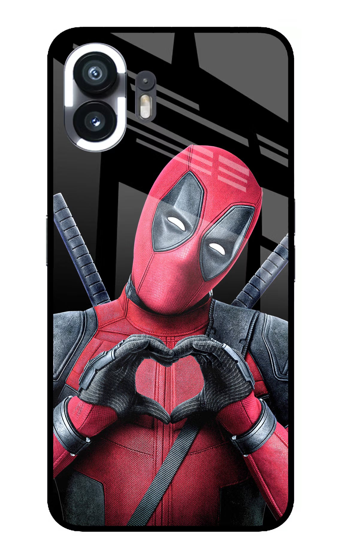 Deadpool Nothing Phone 2 Glass Case Back Cover by Casekaro