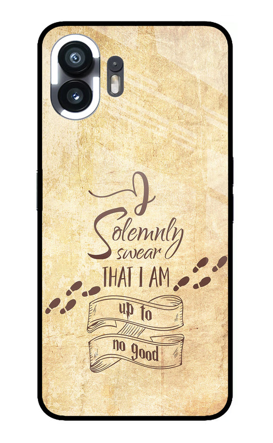 I Solemnly swear that i up to no good Nothing Phone 2 Glass Case