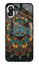 Angry Owl Art Nothing Phone 2 Glass Case