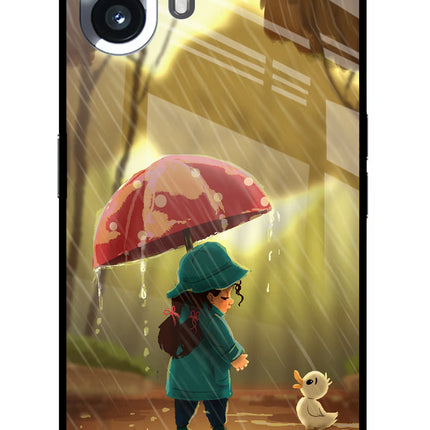 Rainy Day Nothing Phone 2 Glass Case Back Cover by Casekaro