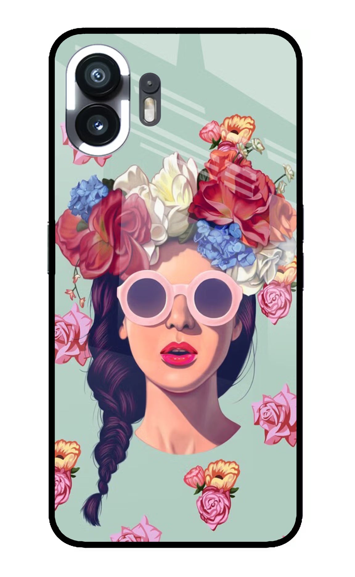Pretty Girl Nothing Phone 2 Glass Case Back Cover by Casekaro