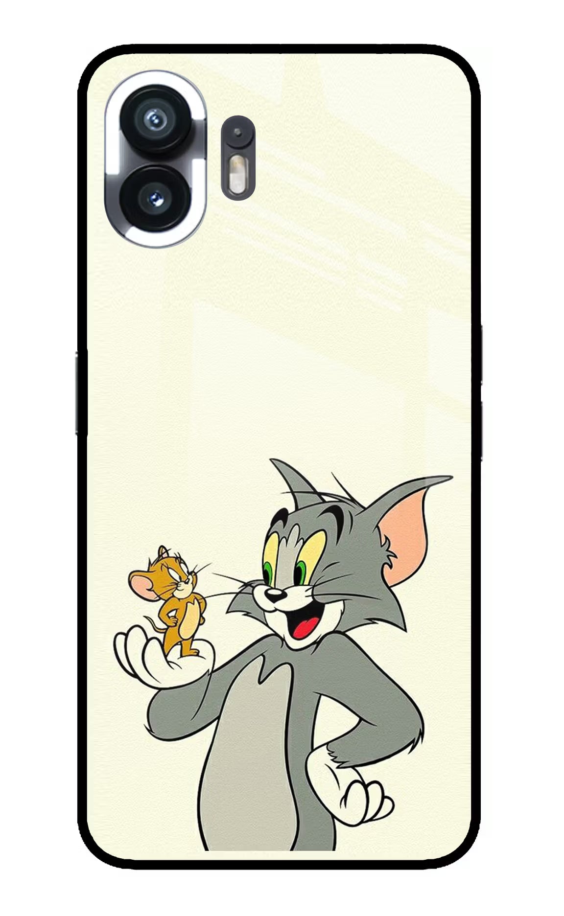 Tom & Jerry Nothing Phone 2 Glass Case Back Cover by Casekaro
