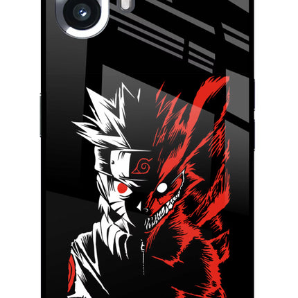 Naruto Two Face Nothing Phone 2 Glass Case Back Cover by Casekaro