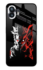 Naruto Two Face Nothing Phone 2 Glass Case Back Cover by Casekaro
