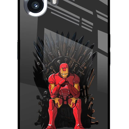 Ironman Throne Nothing Phone 2 Glass Case Back Cover by Casekaro