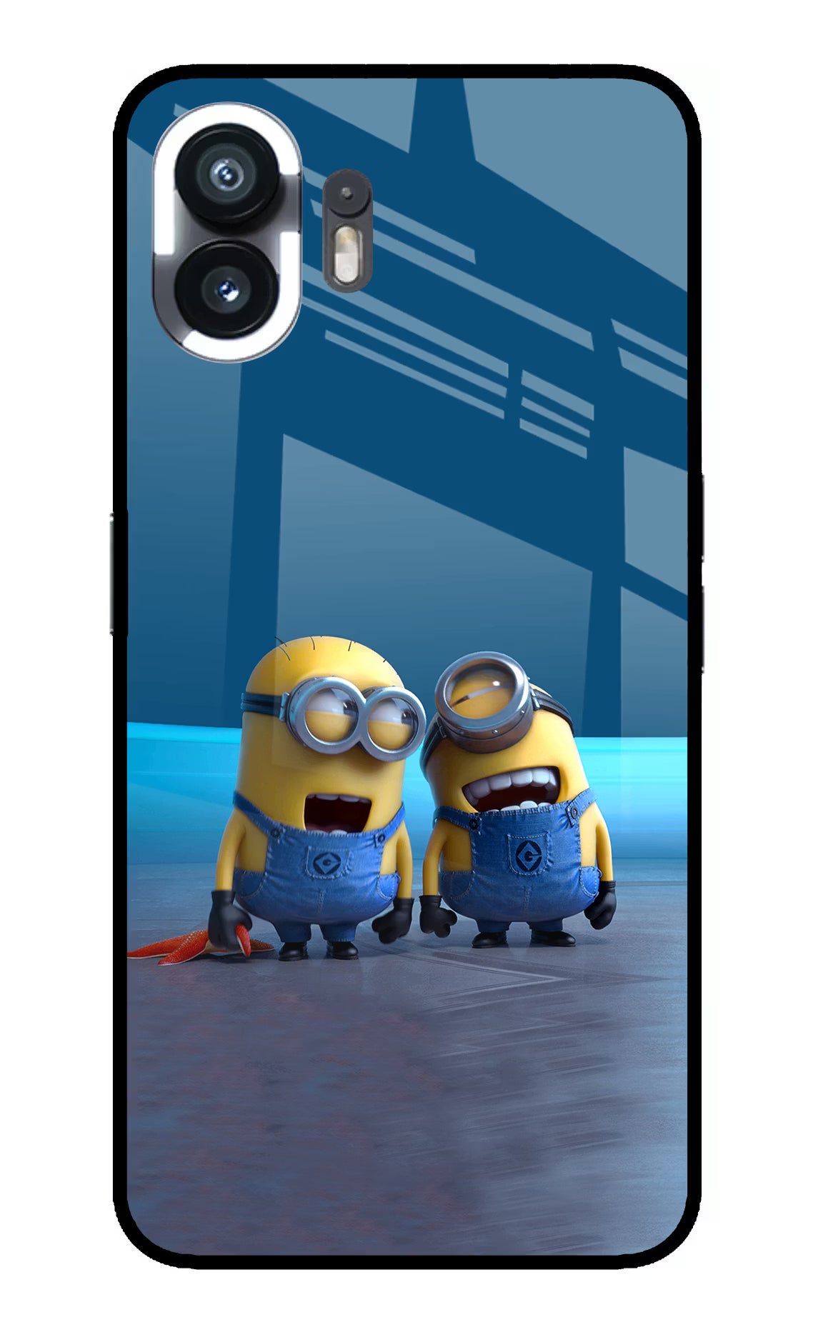 Minion Laughing Nothing Phone 2 Glass Case Back Cover by Casekaro