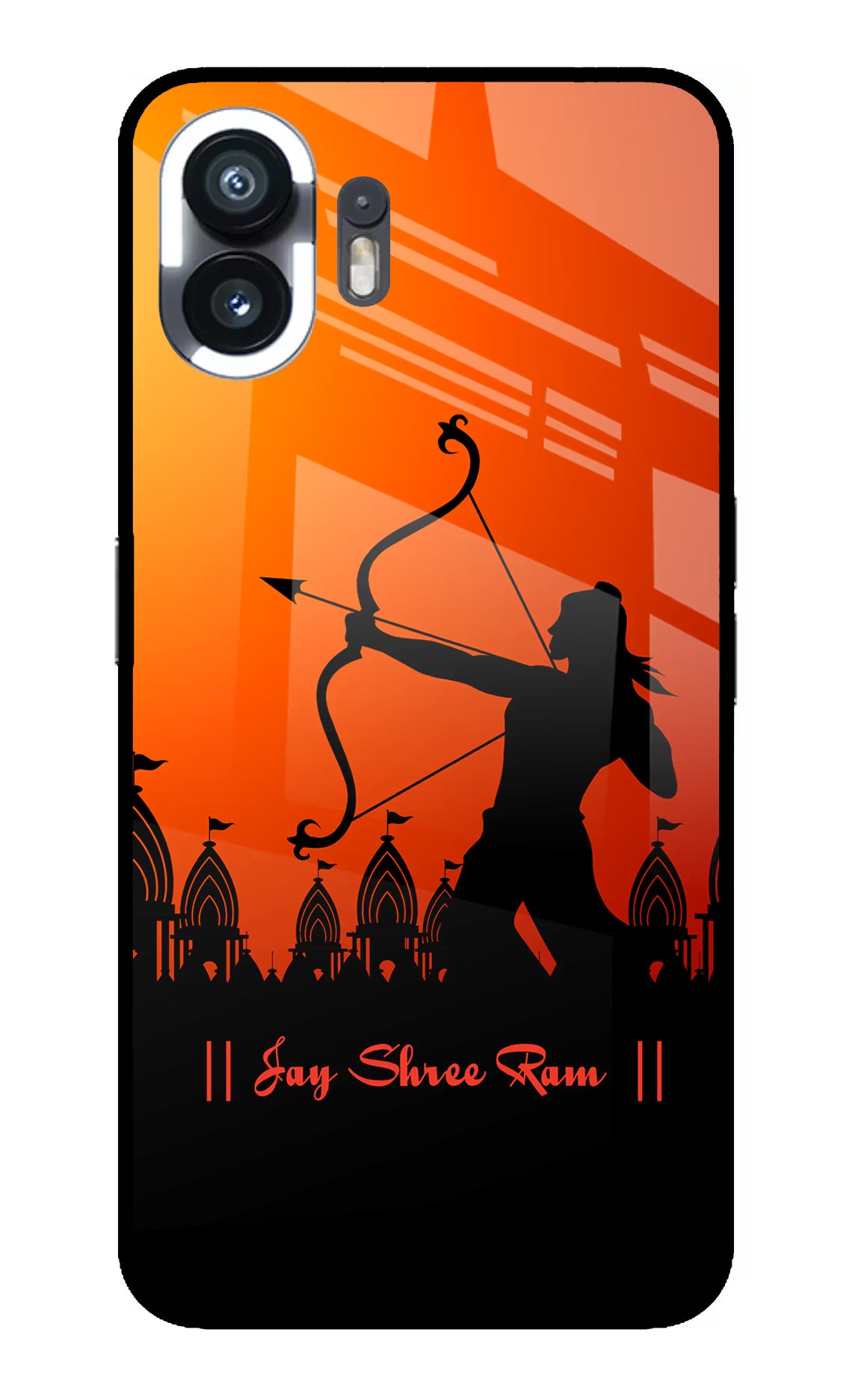 Lord Ram - 4 Nothing Phone 2 Glass Case Back Cover by Casekaro