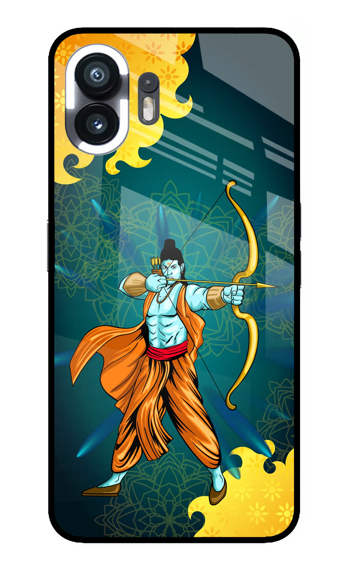 Lord Ram - 6 Nothing Phone 2 Glass Case Back Cover by Casekaro