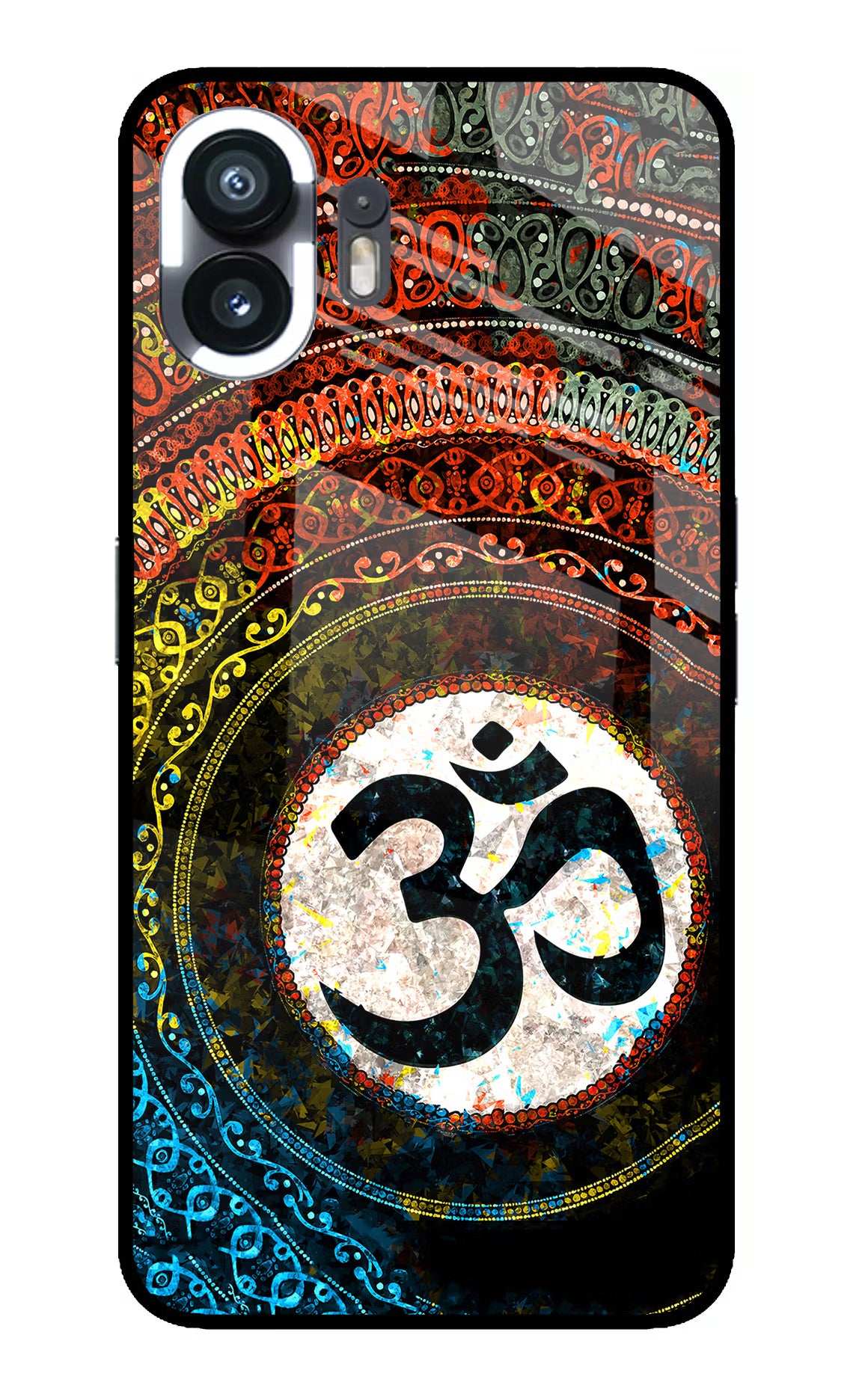 Om Cultural Nothing Phone 2 Glass Case Back Cover by Casekaro