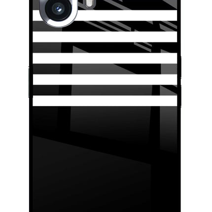 Black and White Print Nothing Phone 2 Glass Case