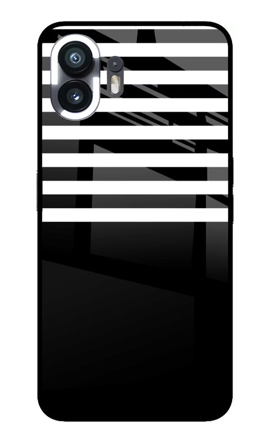 Black and White Print Nothing Phone 2 Glass Case