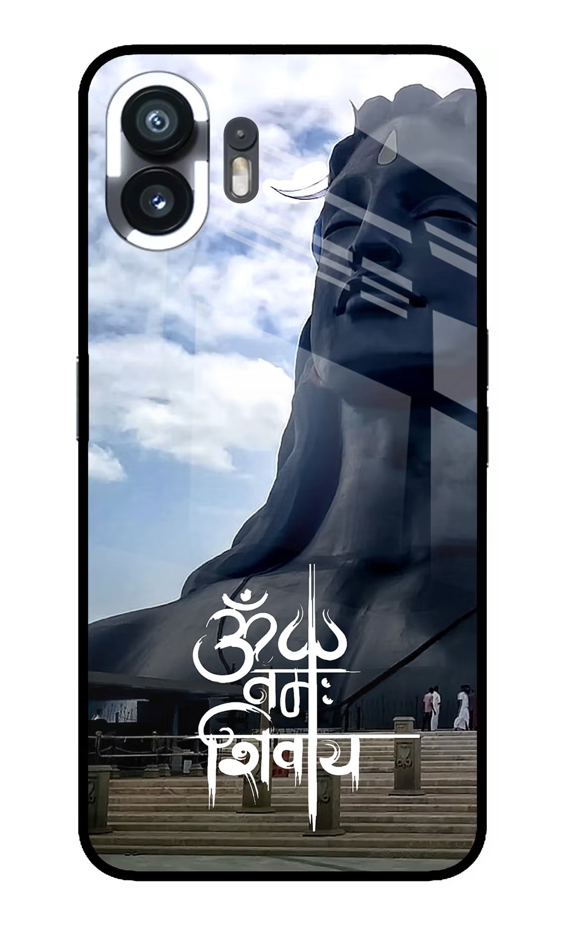 Om Namah Shivay Nothing Phone 2 Glass Case Back Cover by Casekaro