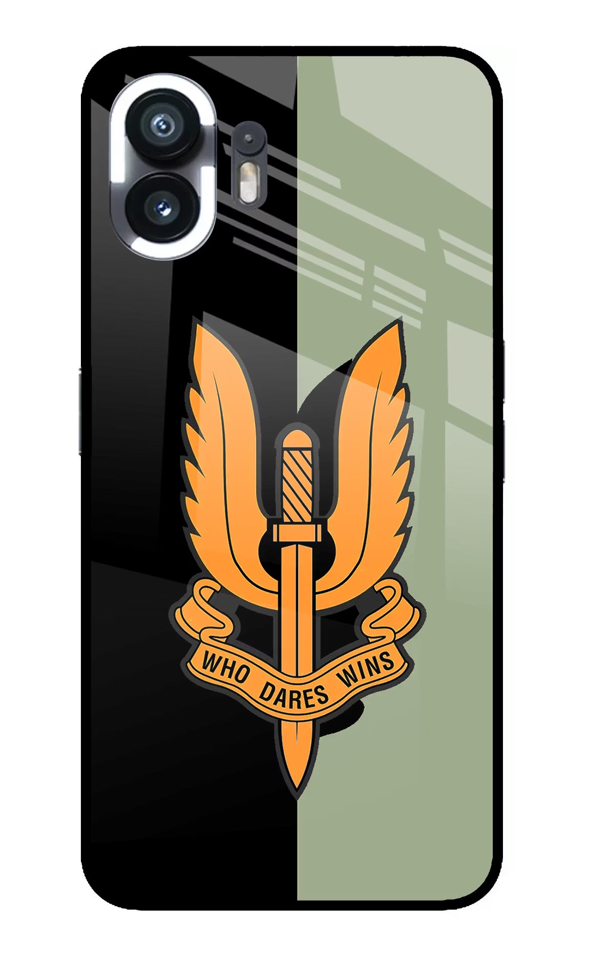 Balidan Logo Nothing Phone 2 Glass Case Back Cover by Casekaro