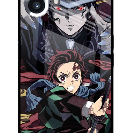 Demon Slayer Nothing Phone 2 Glass Case Back Cover by Casekaro