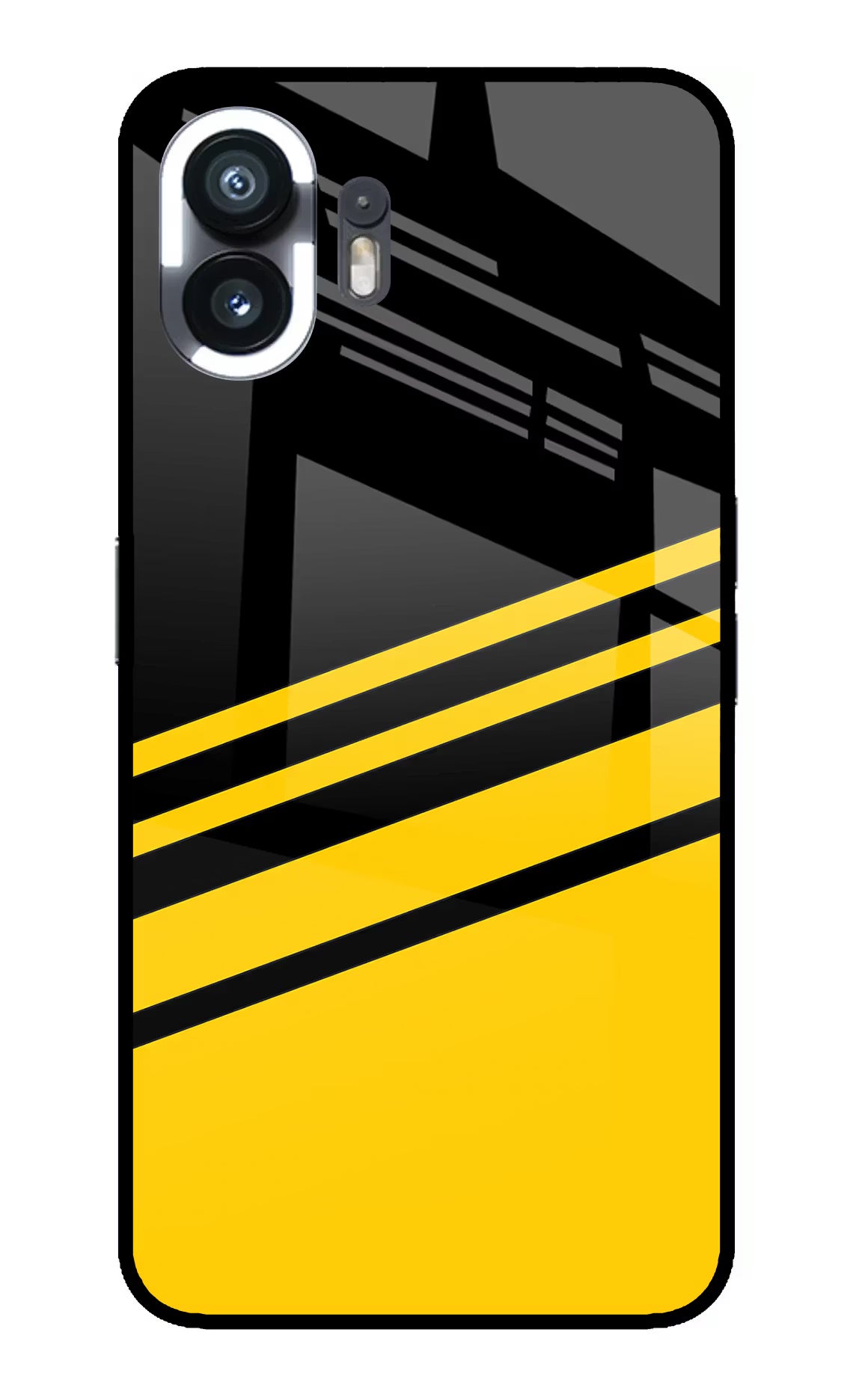 Yellow Shades Nothing Phone 2 Glass Case Back Cover by Casekaro