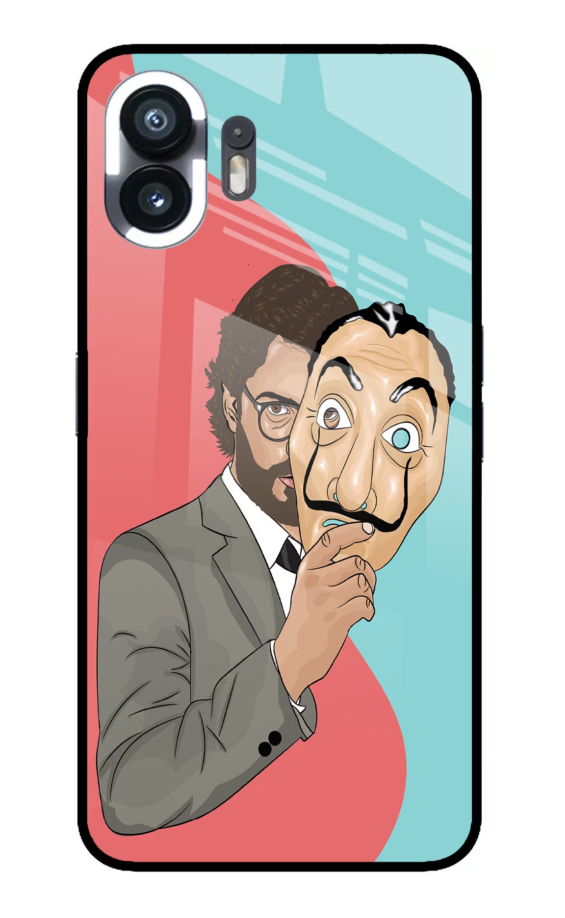 Professor Nothing Phone 2 Glass Case Back Cover by Casekaro