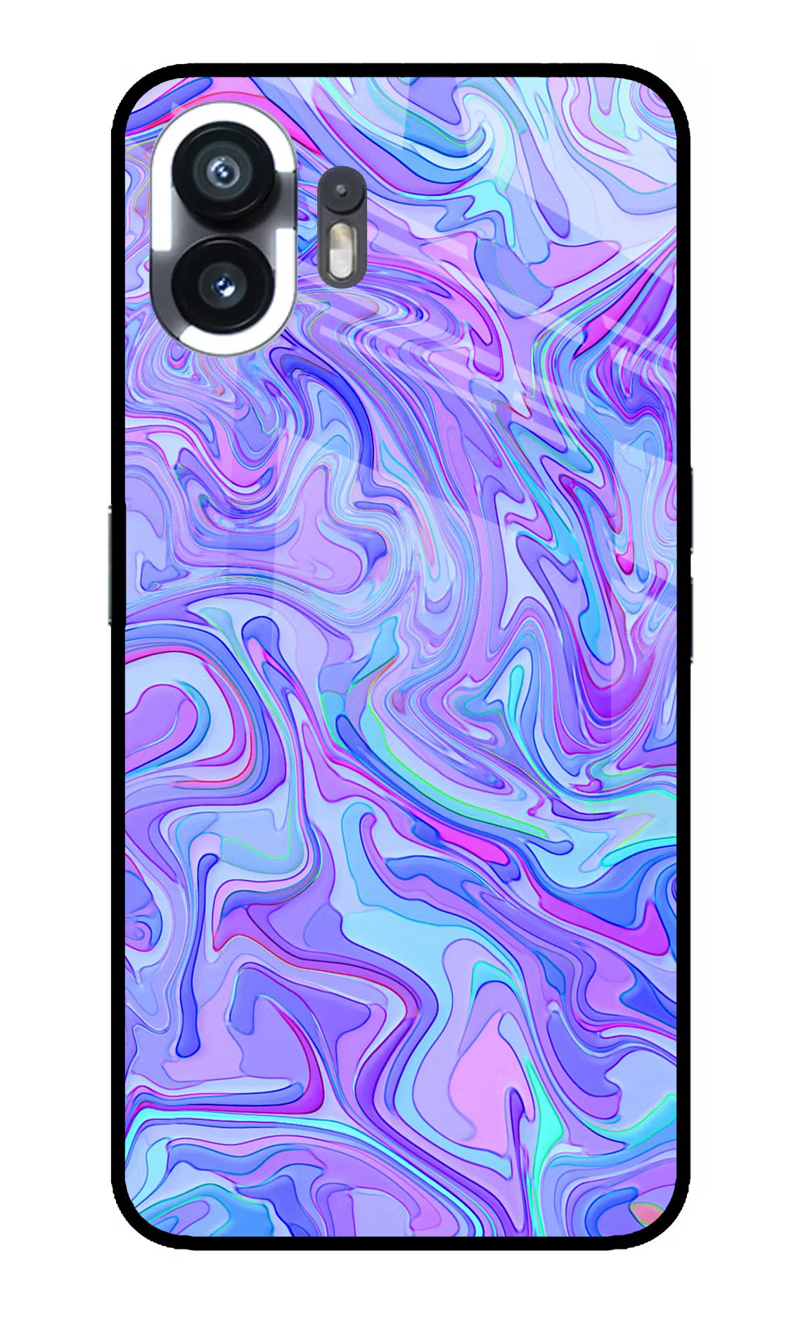 Glitter Nothing Phone 2 Glass Case Back Cover by Casekaro