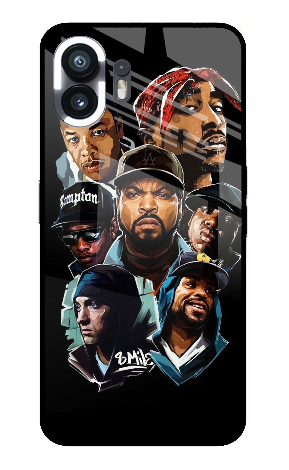 Rappers Nothing Phone 2 Glass Case Back Cover by Casekaro