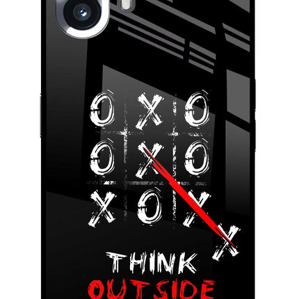 Think out of the BOX Nothing Phone 2 Glass Case Back Cover by Casekaro