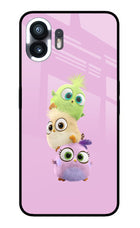 Cute Little Birds Nothing Phone 2 Glass Case