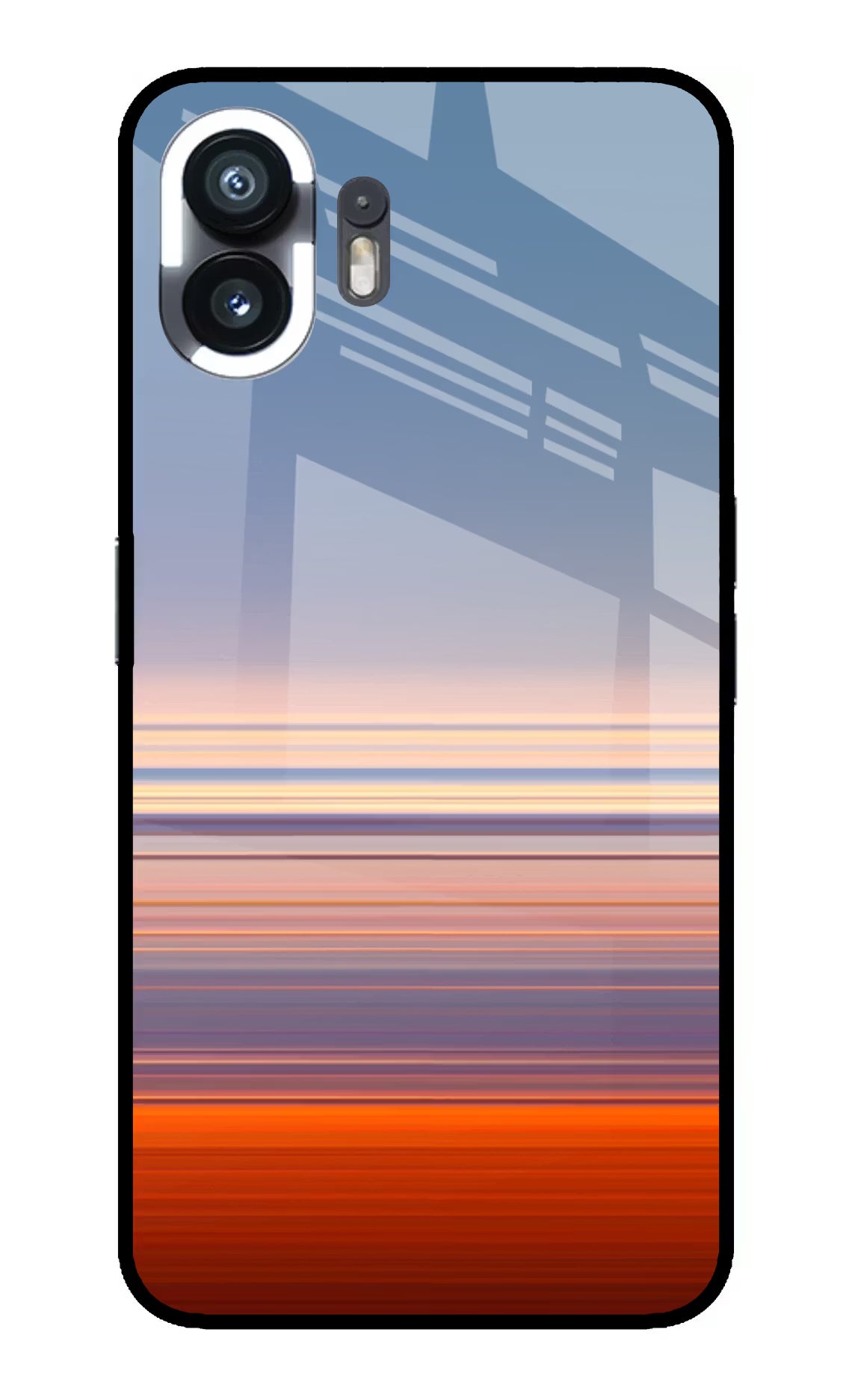 Morning Colors Nothing Phone 2 Glass Case Back Cover by Casekaro