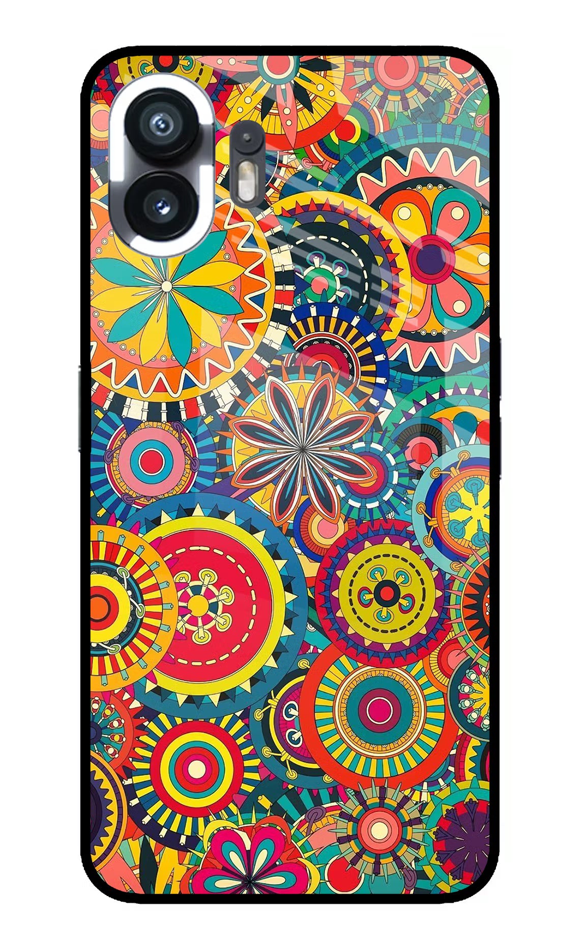 Gol Gol Art Nothing Phone 2 Glass Case Back Cover by Casekaro