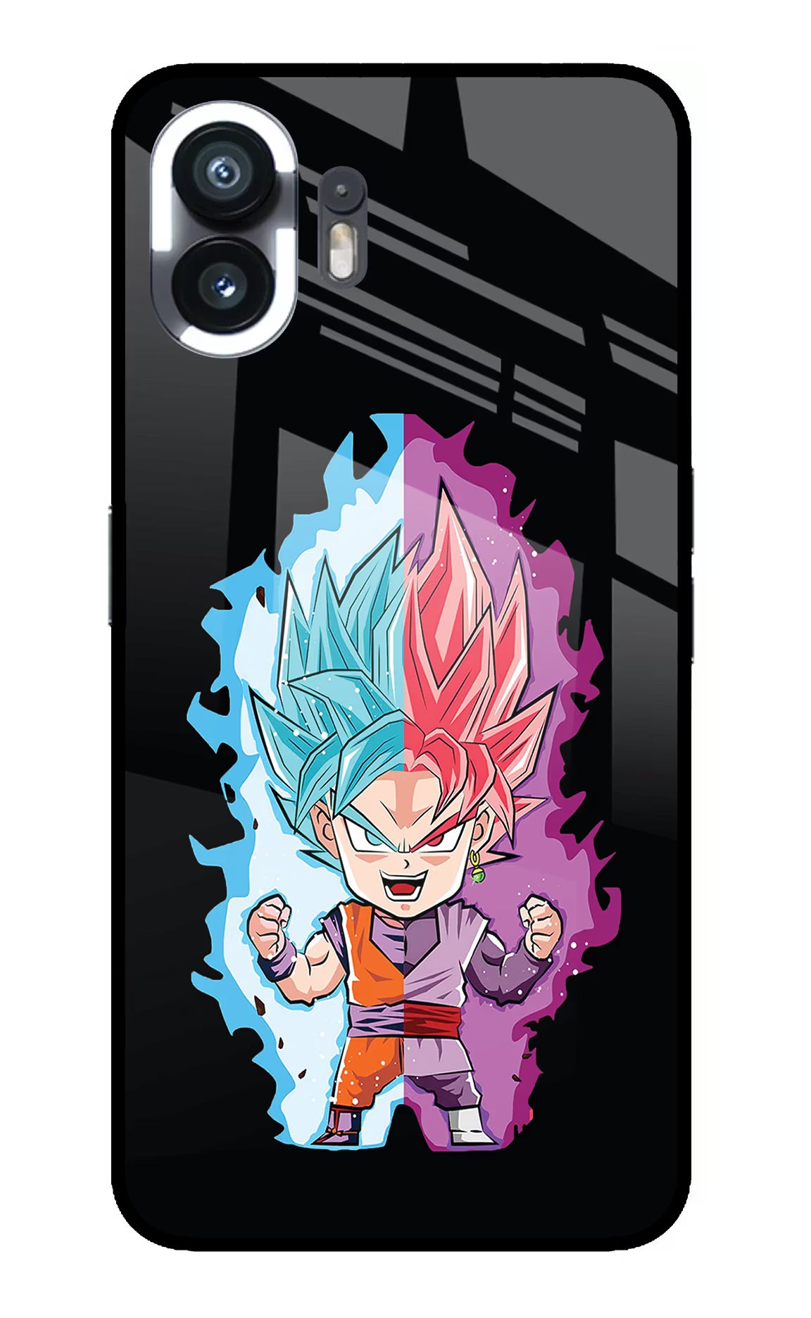 Chota Goku Nothing Phone 2 Glass Case Back Cover by Casekaro