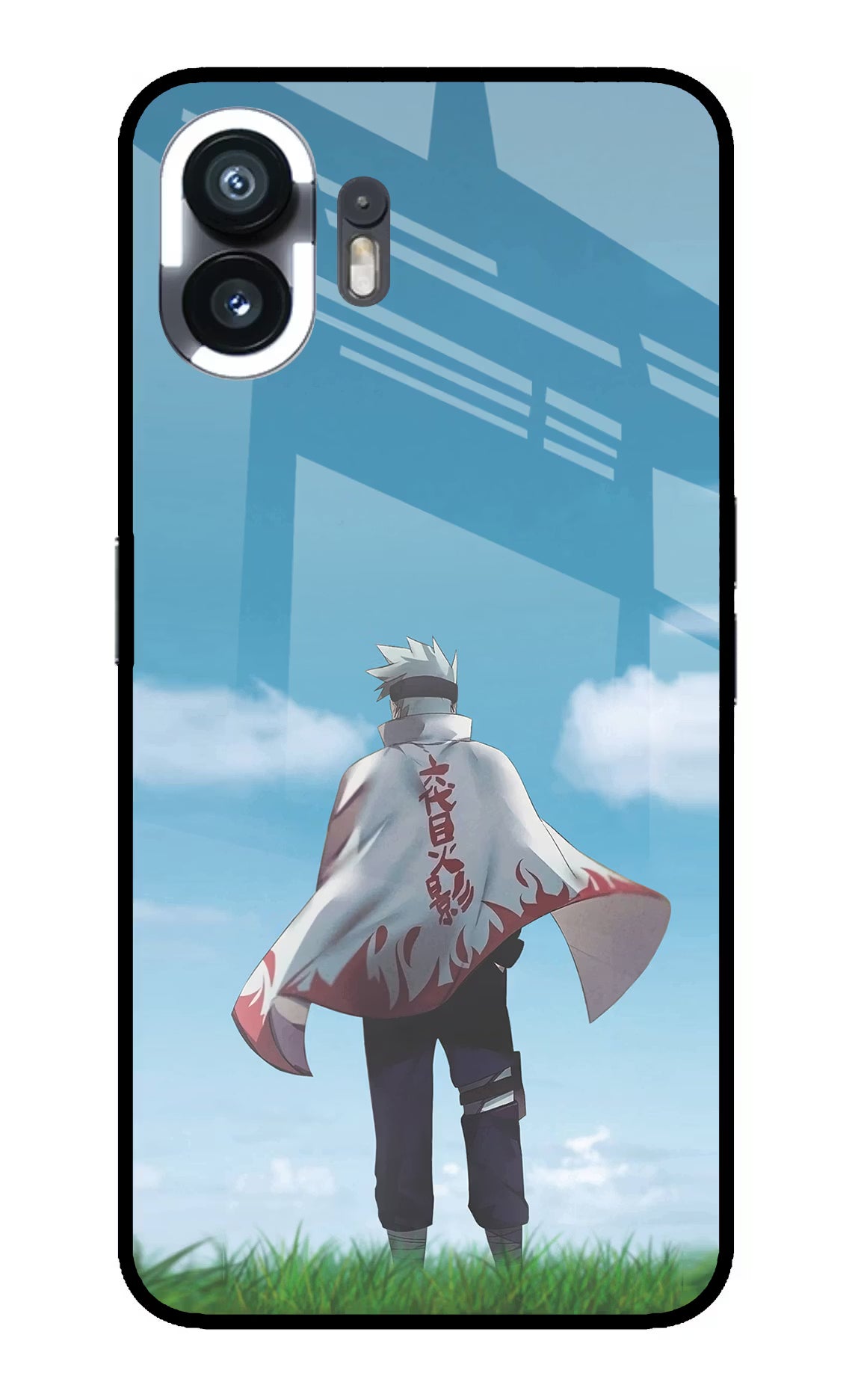 Kakashi Nothing Phone 2 Glass Case Back Cover by Casekaro