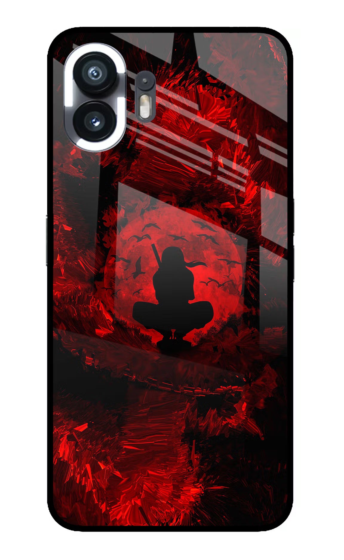 Itachi Uchiha Nothing Phone 2 Glass Case Back Cover by Casekaro
