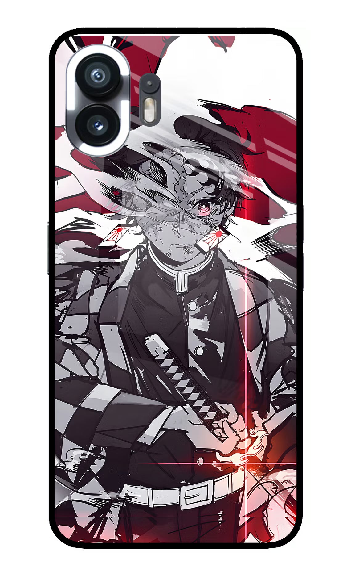 Demon Slayer Nothing Phone 2 Glass Case Back Cover by Casekaro