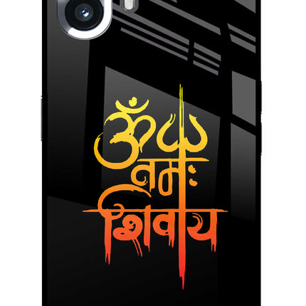 Om Namah Shivay Nothing Phone 2 Glass Case Back Cover by Casekaro